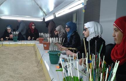 ART AND VOCATIONAL TRAINING COURSES (GASMEK) Most of the refugees are not