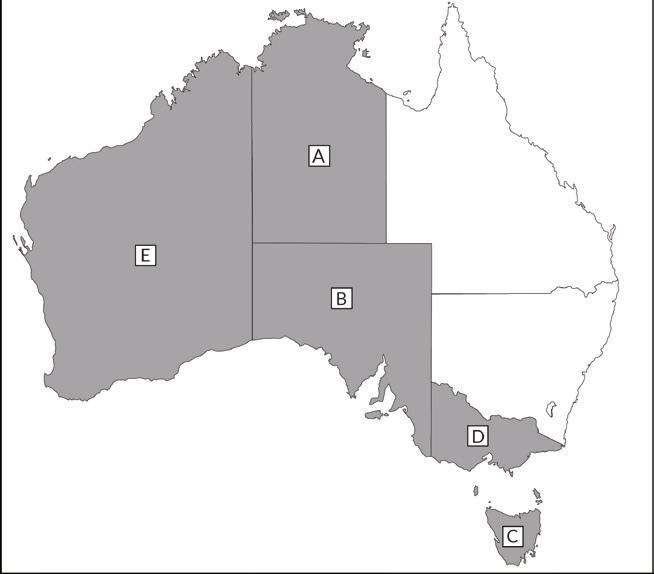DISTRICT 23 A Northern Territory, Australia B South Australia, Australia C Tasmania, Australia D Victoria, Australia E Western Australia, Australia