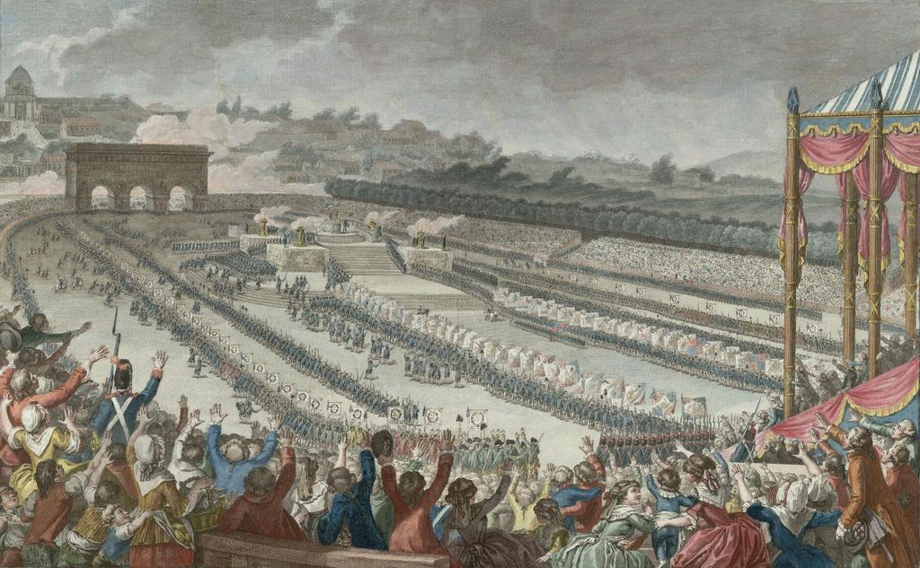 Festival of the Federation, July 14, 1790 at Champs de Mars