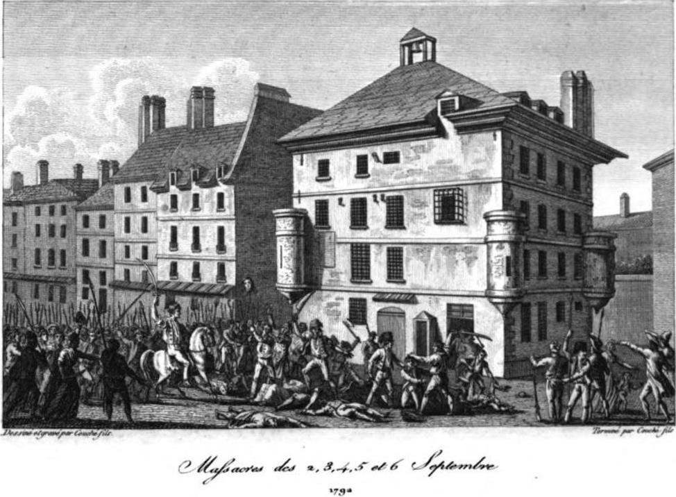 SEPTEMBER MASSACRES 1792 of 5 th column traitors (aristocrats see as using "brigands against revolution) Killed: