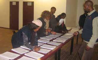 EISA ELECTORAL STAFF COUNTING VOTES DURING THE