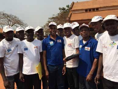 In total, the Réseau Arc-en-ciel trained 606 STOs in Bangui and 1 138 in the