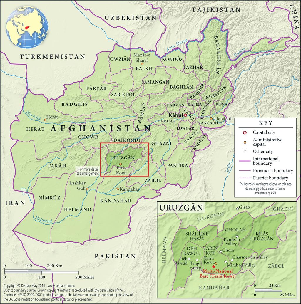 Towards transition: prospects for progress in Afghanistan during 2011 coalition and ANSF force density resulted in an overall decline in Taliban influence in Afghanistan.