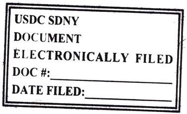 Case 113-cv-06518-JMF Document 46 Filed 05/07/14 Page 1 of 6 UNITED STATES DISTRICT COURT SOUTHERN DISTRICT OF NEW YORK ----------------------------------------------------------------------X
