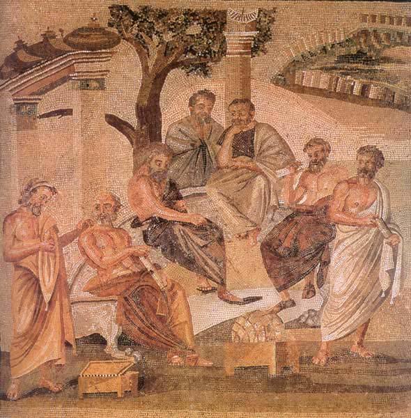 Socrates teaching in