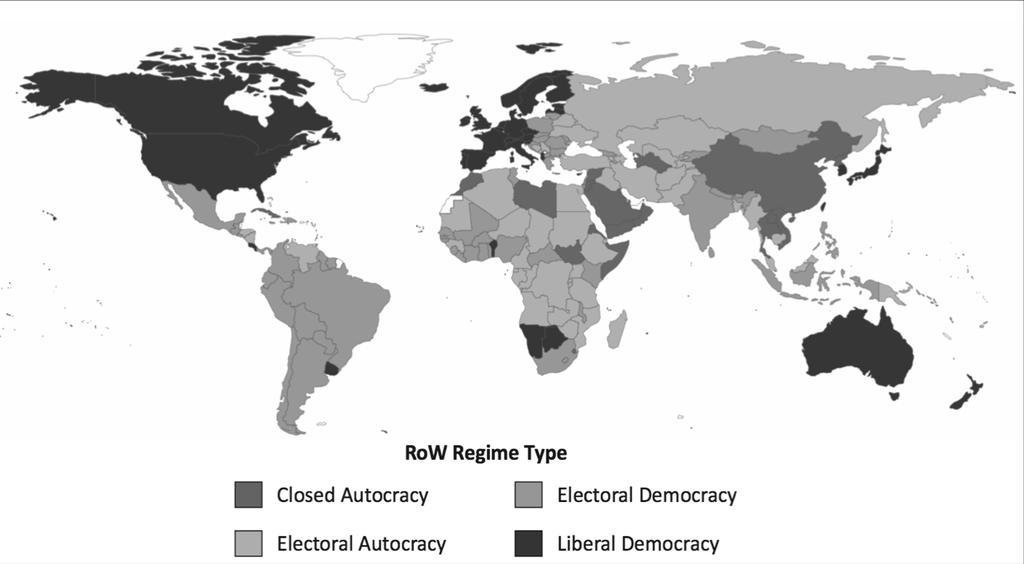 Regime Classification 33 Regime of the World 2017 Closed Autocracy Electoral Autocracy Electoral Democracy Liberal Democracy No free