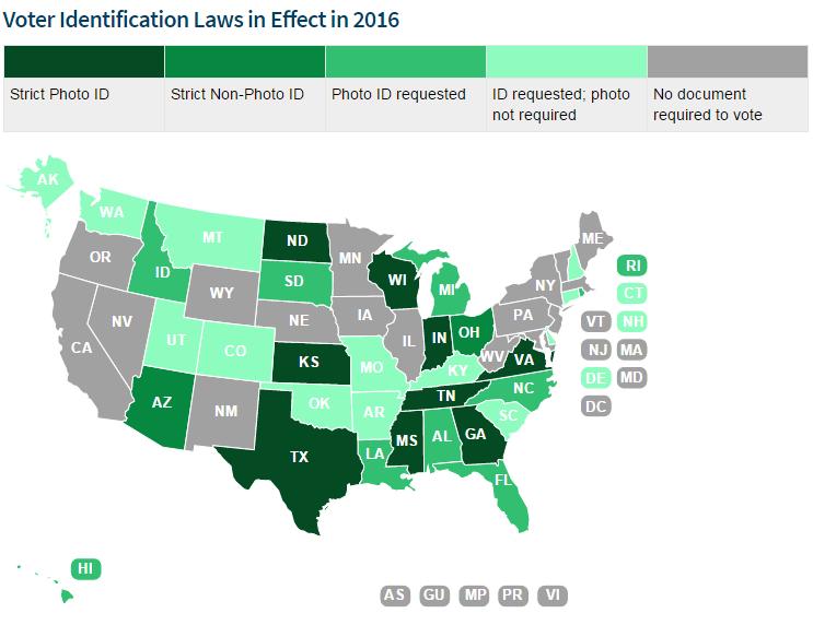 Voter ID Laws Across the Country Voter Identification Requirements Several state legislatures have adopted laws requiring voters to show identification