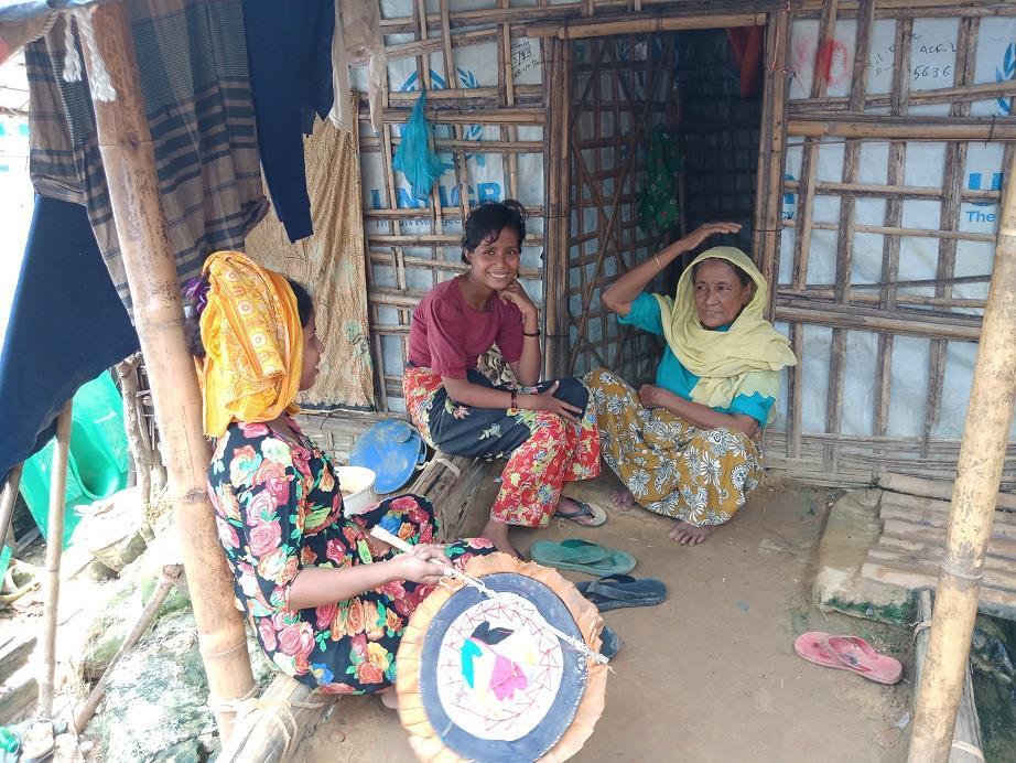 Rohingya women taking a more active role in refugee settlements UNHCR is integrating women and adolescent girls empowerment in all its activities.