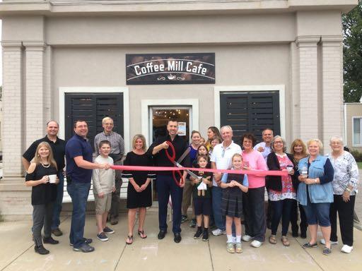 Millstadt Chamber Hosts Ribbon Cutting at Coffee Mill Cafe on Thursday, October 4 Coffee Mill Cafe recently held a grand opening and ribbon cutting to celebrate their new business and invited the