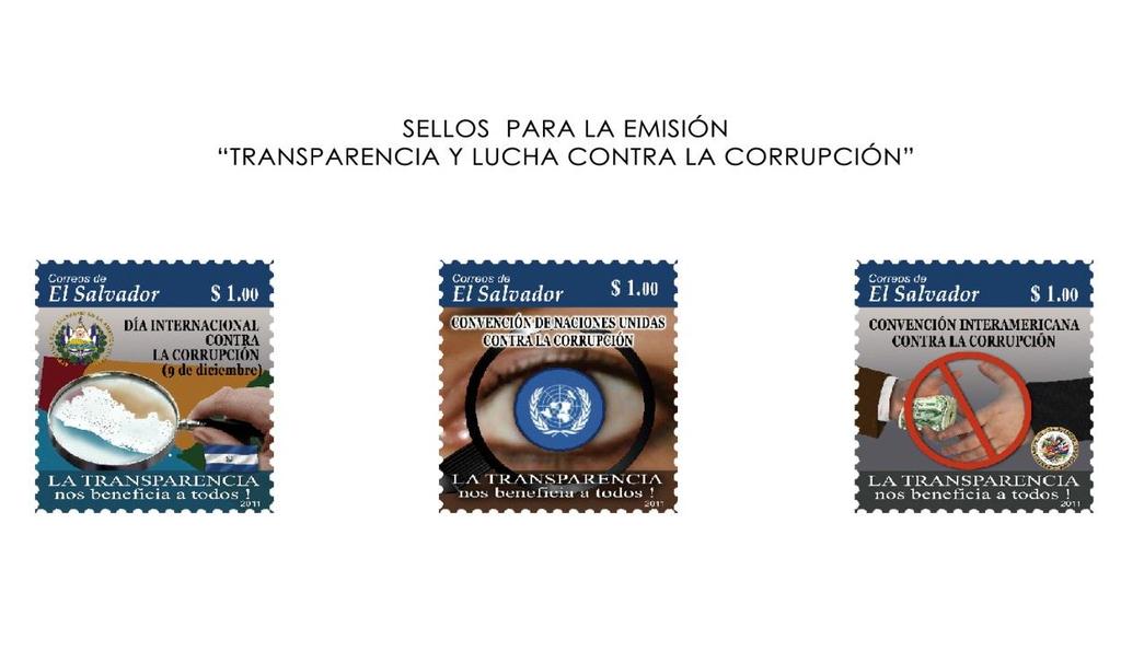 5. El Salvador: As part of the International Anti-Corruption Day campaign, the National Post Office in collaboration with UNDP El Salvador, USAID, the Organization of American States (OAS) and the El
