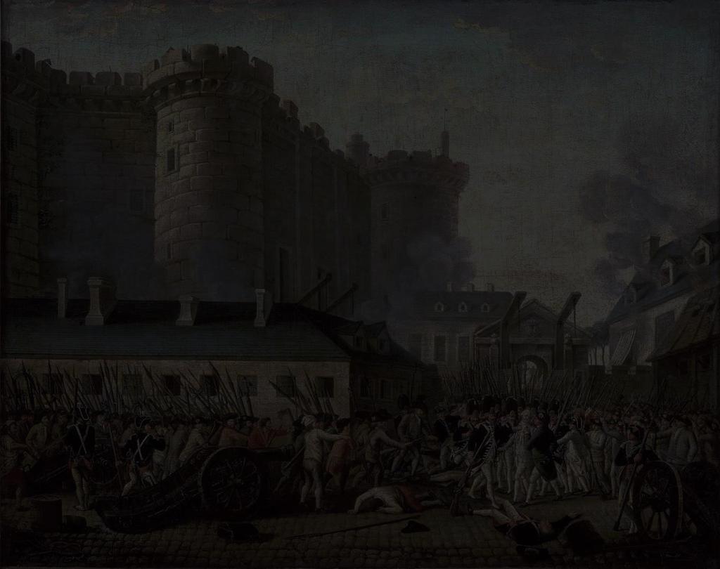 Storming of the Bastille July 14, 1789 The King was ready to use force against the 3 rd Estate On July 14, a mob of about 900 invaded the Bastille, an old prison in Paris The released prisoners,