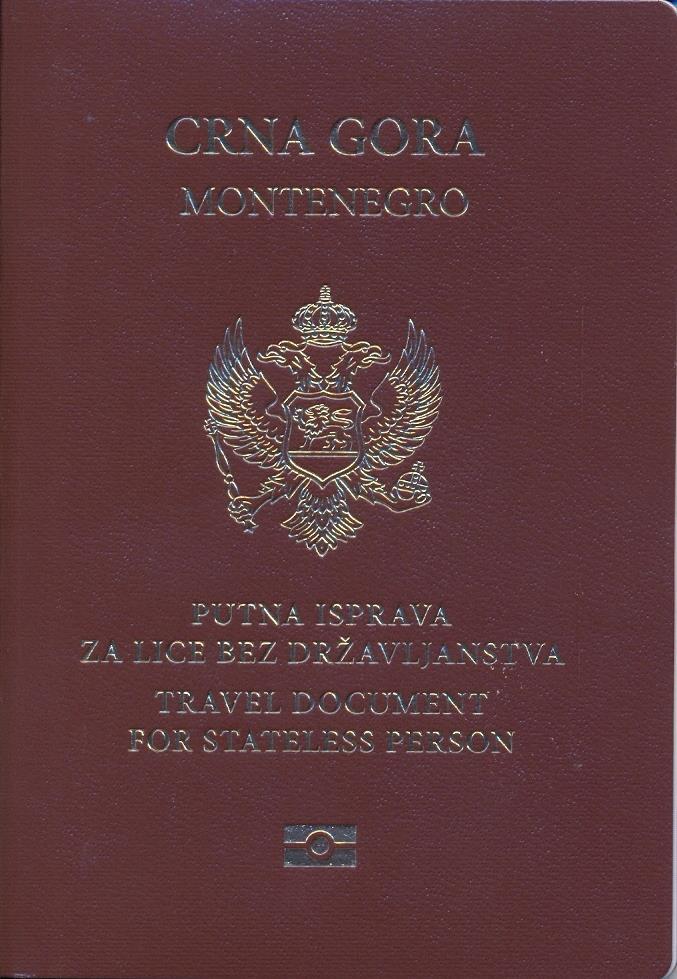 Front outer cover page of the travel