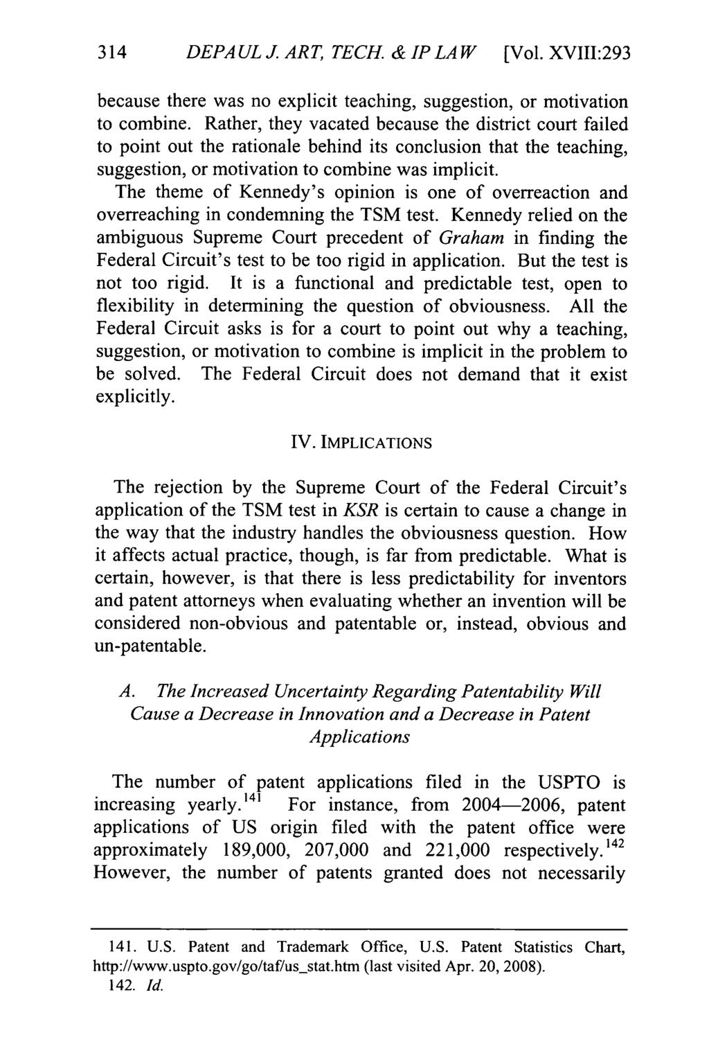 DePaul Journal of Art, Technology & Intellectual Property Law, Vol. 18, Iss. 2 [2016], Art. 3 314 DEPA UL J. ART, TECH. & IP LAW [Vol.