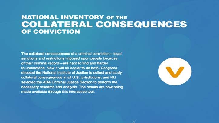 The National Inventory of Collateral Consequences of Conviction is a
