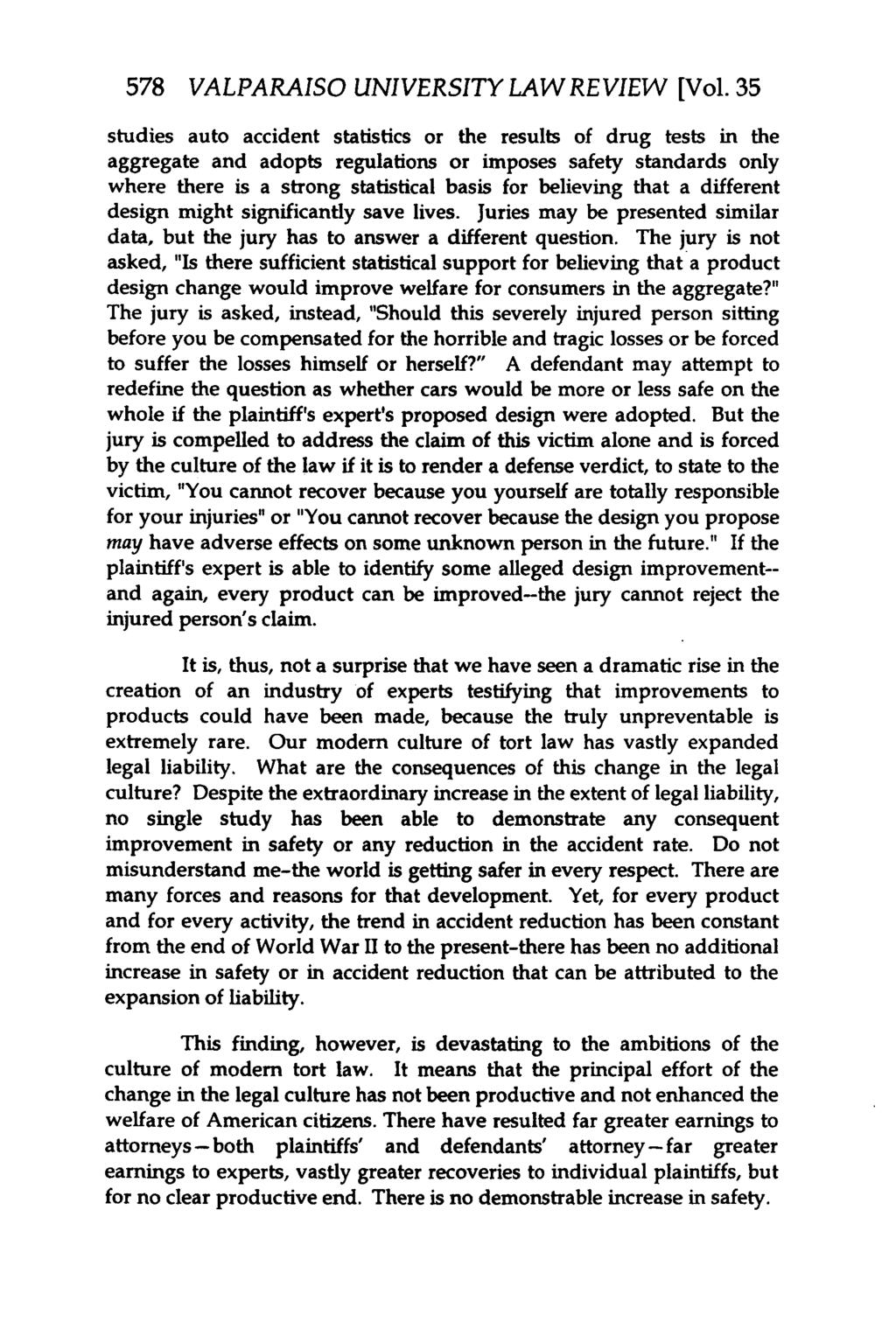 Valparaiso University Law Review, Vol. 34, No. 3 [2000], Art. 7 578 VALPARAISO UNIVERSITY LAW REVIEW [Vol.