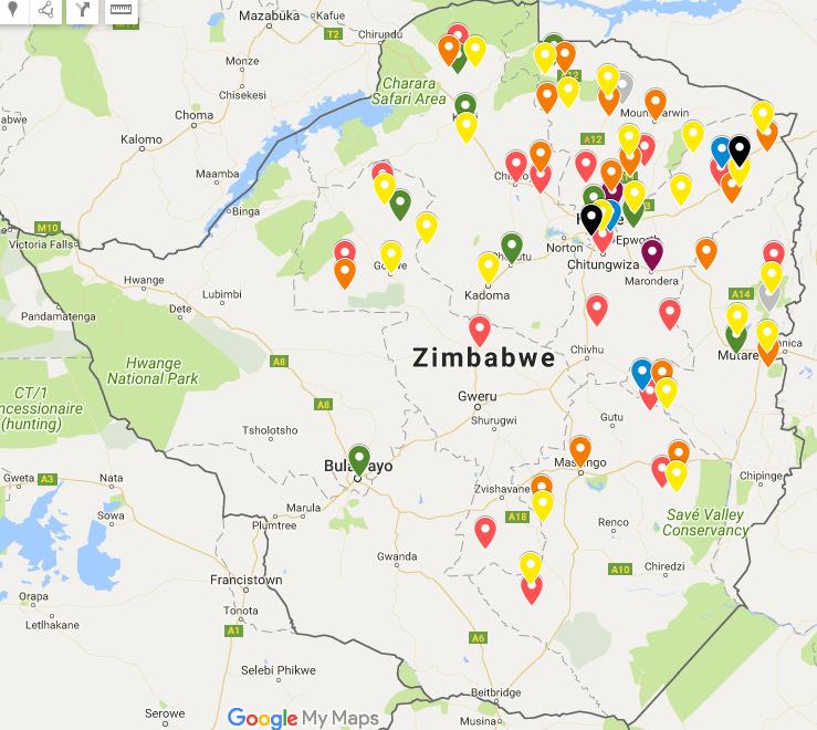 Page 2 of 6 Total Violations Figure 2: Map of violations Legend Acts of violence by state actors Acts of violence by ZANU-PF Threats of Violence Arson Displacements Sexual torture/ assaults