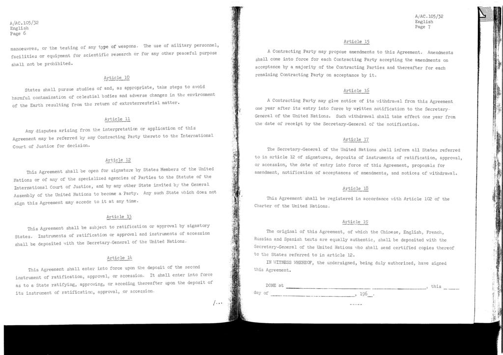 AIAC.105/32 Page 6 manoeuvres, or the testing of any type of weapons.