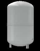 Expansion Vessels Heating, chilled water & solar applications H NG vessel - For closed heating and cooling systems - With thread connections - Vertical from 35 litres - Non-replaceable diaphragm