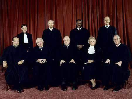 The Supreme Court of the United States Consists of nine judges ( justices ), appointed by the President Justices are distinguished judges, professors of law, state and federal attorneys The Supreme
