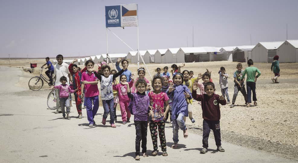 Introduction Children from the Azraq refugee camp.