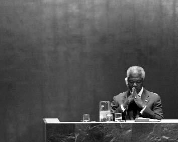 Ruth Fremson/The New York Times UN secretary general Kofi Annan during the bitter debate before the Iraq War.