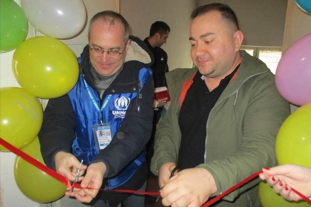 Mr. Ivan Saleyeu, head of UNHCR s Sievierodonetsk Field Office and Mr.
