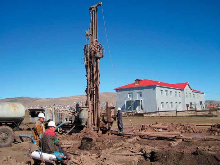 16 17 3 Mongolia Hydro-geological drilling works in the city of Erdenet Ulan Bator and in Bulgan and Sükhbaatar provinces.