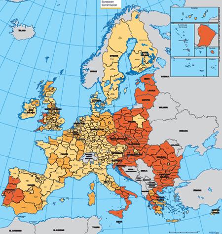 EU regions eligible for