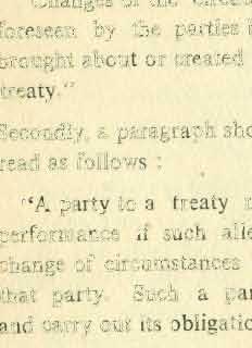 " Secondly, a paragraph should be added to Article 58 to read as follows: "A party to a treaty may not plead impossibility of performance if such alleged impossibility is based