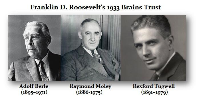 The Brain Trust A team of Ivy League intellectuals and New York social workers than Roosevelt brought to Washington to consult with.