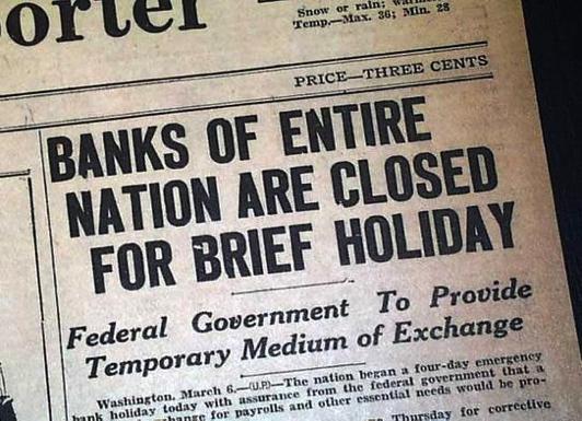 Emergency Banking Relief Act The banks were only allowed to reopen when they were deemed financially secure (stable and able to hold and back up money).