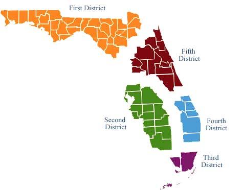 DISTRICT COURT OF APPEAL WORKLOAD AND JURISDICTION ASSESSMENT COMMITTEE The Florida constitution provides that the legislature shall divide the state into appellate court districts and that there