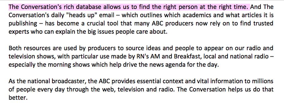 A trustworthy partner for the ABC & other media Since August 2016 we ve built a closer