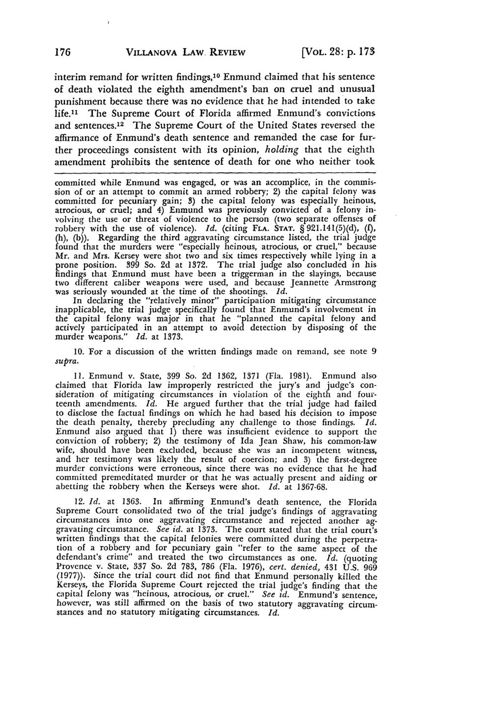 Villanova Law Review, Vol. 28, Iss. 1 [1982], Art. 6 176 VILLANOVA LAW REVIEW [VOL. 28: p.