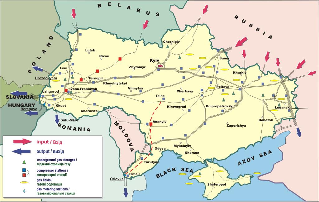 4.4 Ukrainian energy significance Source: East European Gas Analysis (2014).