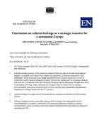 Cultural Heritage and the EU 05.