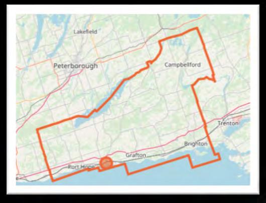 D. Northumberland County Demographics Located along the 401 with easy access to both Toronto and Kingston, the County of Northumberland is comprised of seven municipalities (Alnwick-Haldimand,