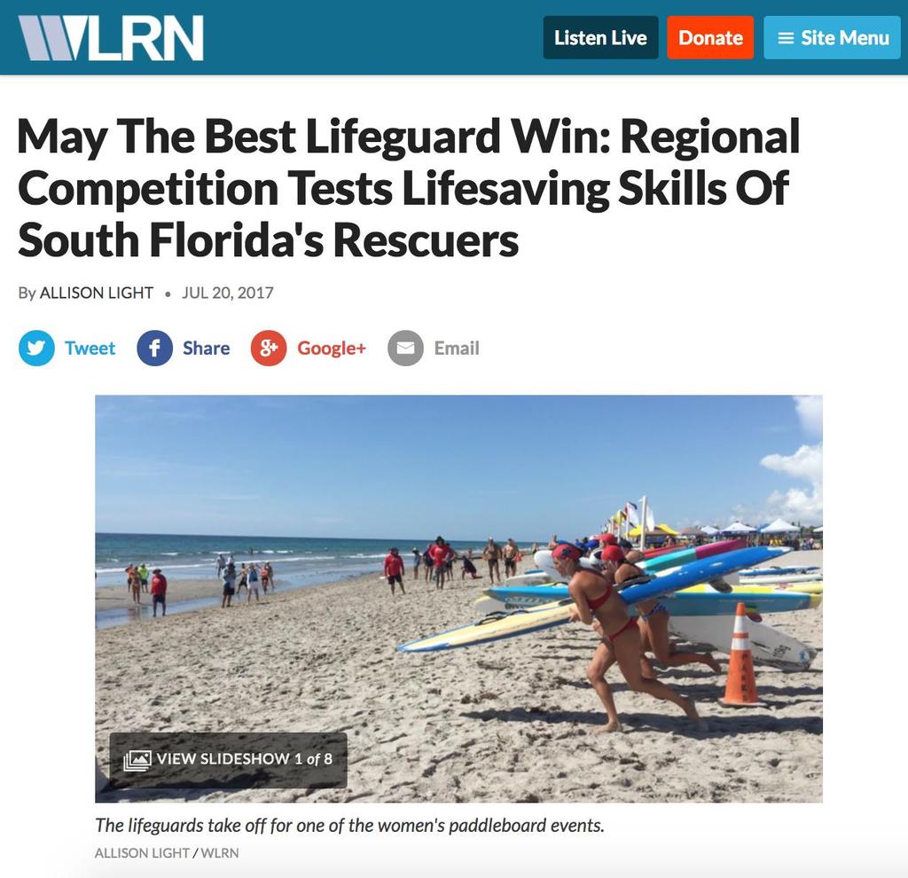 Three weeks in, I was at the beach one Saturday when I overheard a lifeguard mention to a friend that she had Lifesaving Regionals that week.