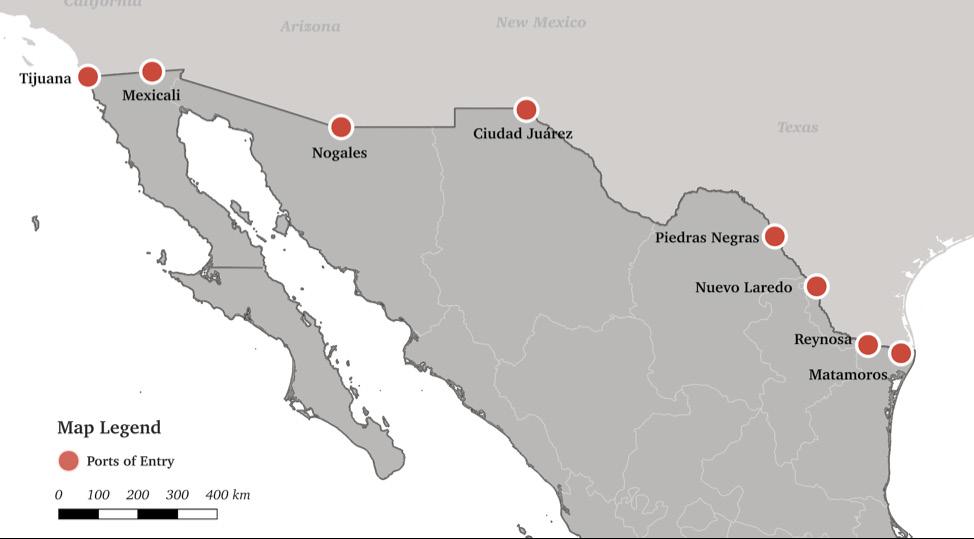 PROCEDURES FOR ASYLUM SEEKERS IN MEXICAN BORDER CITIES The following sections will provide more detailed information on the history of asylum processing and the current state of metering and waiting