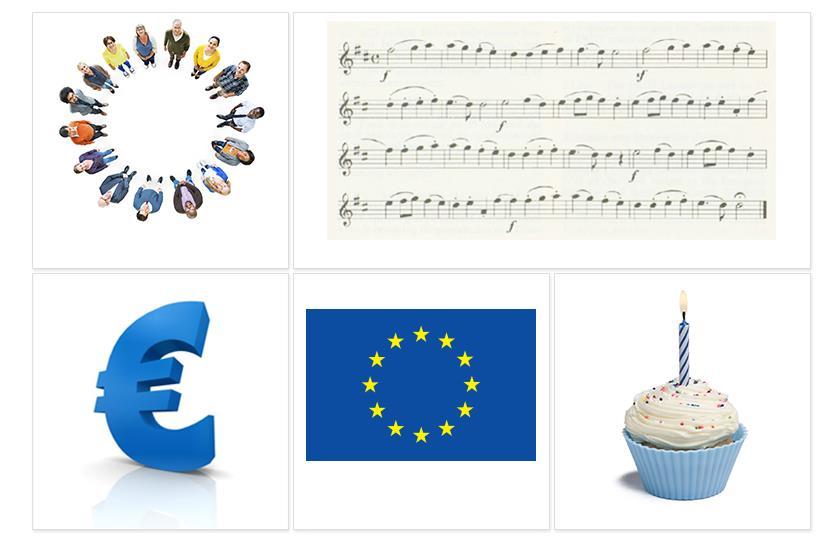 The symbols of the EU The motto: United in diversity The