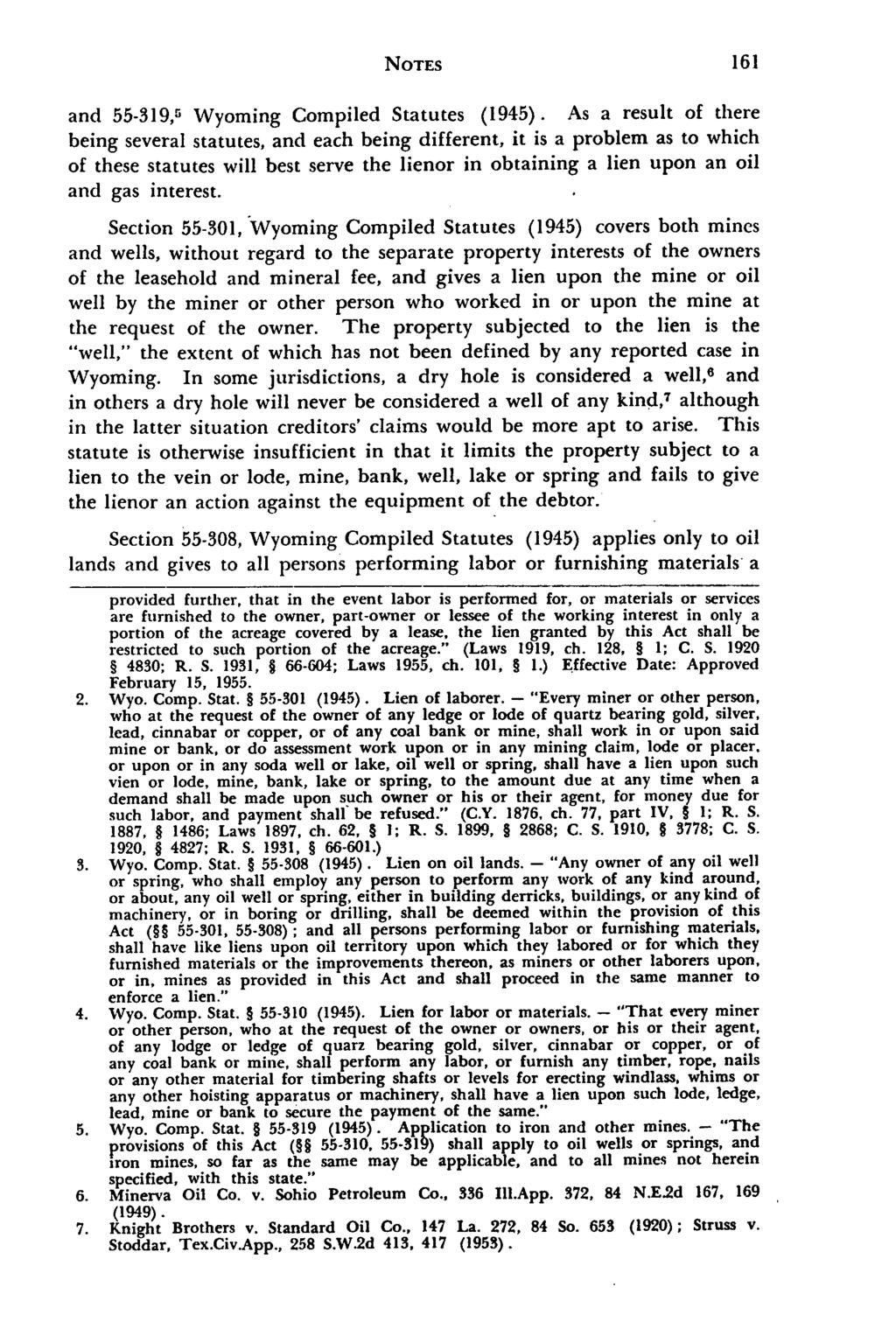 and 55-319, 5 Wyoming Compiled Statutes (1945).