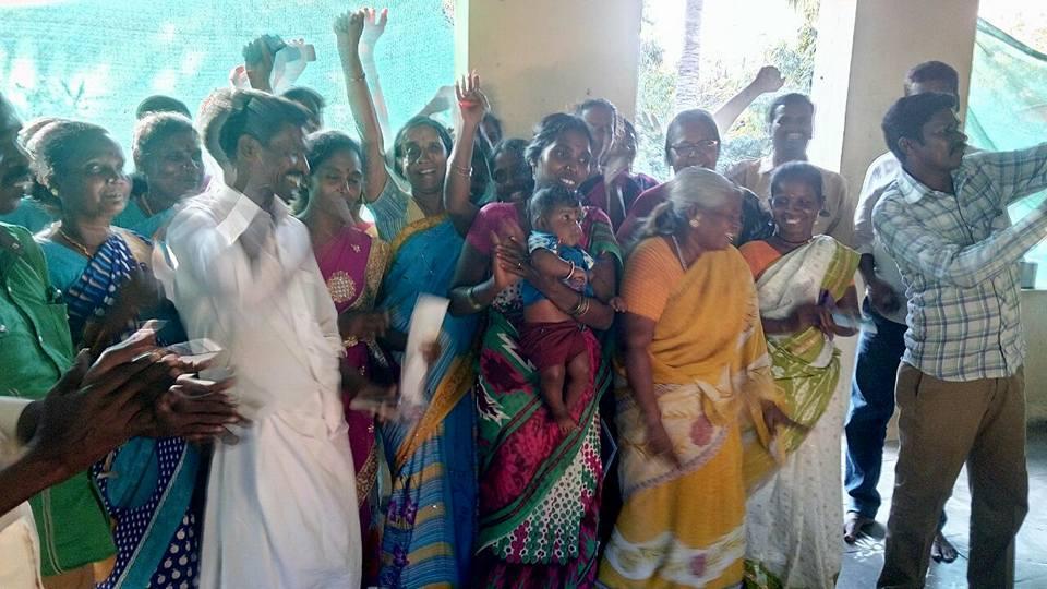 Feb 2018: Irula Leaders Meet Leaders planning meeting in Chennai She prides herself in mobilizing the Irulas to demand the government for change.