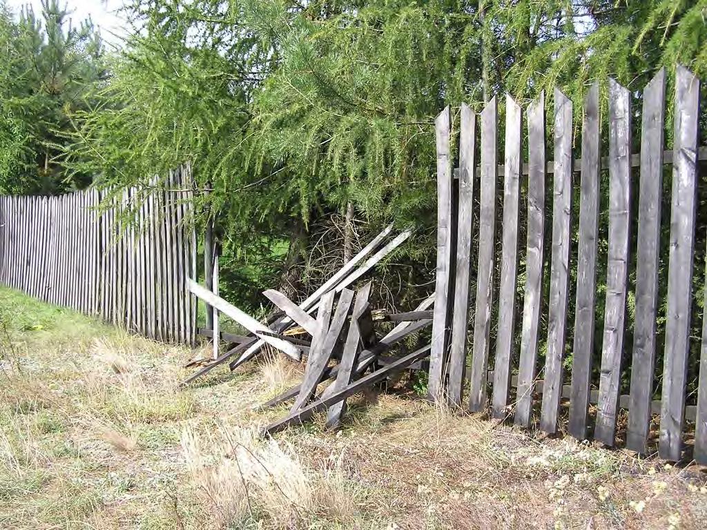 Dividing Fences Section 26 provides that where a fence is damaged or destroyed by a negligent or deliberate act or omission of an owner or a person on land with the owner s consent, the owner