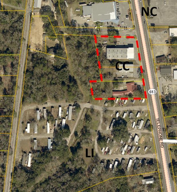 Polk et. al. rezone Rezoning Application It is likely that a proposal to rezone the areas along Telephone Road from Jefferson Avenue to the subject area will be considered in the near future.