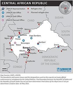 HIGHLIGHTS CENTRAL AFRICAN REPUBLIC SITUATION UNHCR EXTERNAL REGIONAL UPDATE 15 9-15 May 2014 560,050 IDPs including 135,050 in Bangui 365,255 Total number of CAR refugees in neighbouring countries
