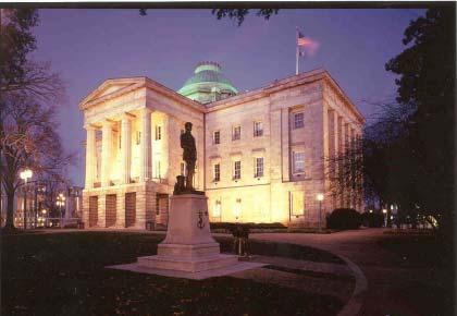 About State Capitols - A Brief History NORTH CAROLINA Edward Bersuder Photo courtesy of the North Carolina Div. of State Historic Sites, Dept.