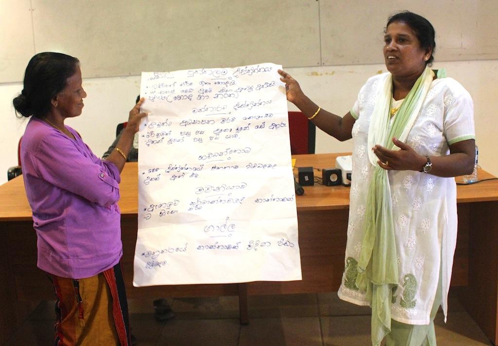 War Affected Women Share Experiences On Exchange Visit Fifty war affected women from five districts got together in Matara for two days to share experiences, exchange ideas and understand the process