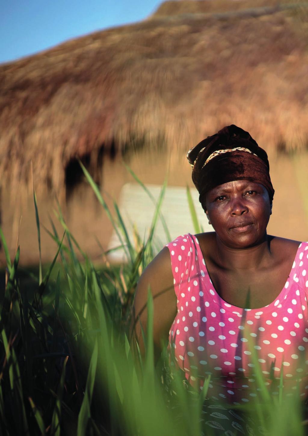An internally displaced woman in Katanga Province in the Democratic