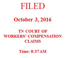 TENNESSEE BUREAU OF WORKERS' COMPENSATION IN THE COURT OF WORKERS' COMPENSATION CLAIMS AT KNOXVILLE KATHERINE RODGERS, Employee, v. NHC HEALTHCARE, Employer, And PREMIER GROUP INSURANCE, Carrier.