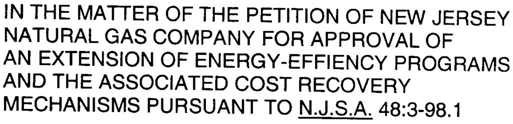 :0340 ("Act") was signed into law by former Governor Corzine based on the New Jersey Legislature's findings that energy efficiency and